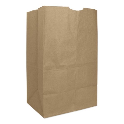 Ross & Wallace Paper Products Grocery Paper Bags, 20# Squat Size, Extra-Heavy-Duty, 60# Basis Weight, 8.13" X 5.88" X 12.5", Kraft, 500/Bundle