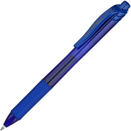 Pentel Energel-X Retractable Gel Pens, Bold Point, 1.0 Mm, Blue Barrel, Blue Ink, Pack Of 12 Pens