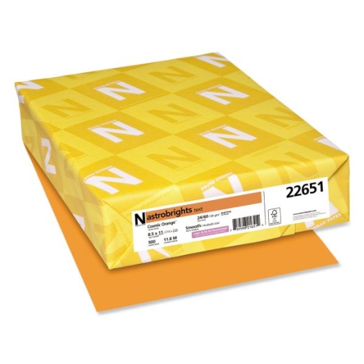 Astrobrights Color Multi-Use Printer & Copy Paper - Cosmic Orange