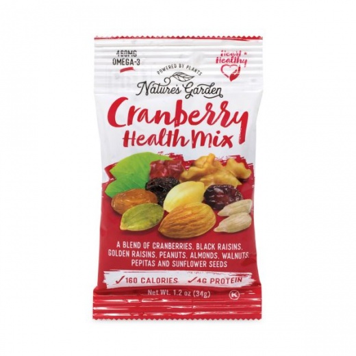 Nature's Garden Cranberry Health Mix, 1.2 Oz Pouch, 6 Pouches/Pack