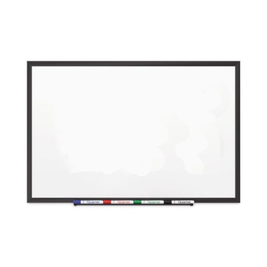 Quartet Classic Series Porcelain Magnetic Dry Erase Board, 96" X 48", White Surface, Black Aluminum Frame