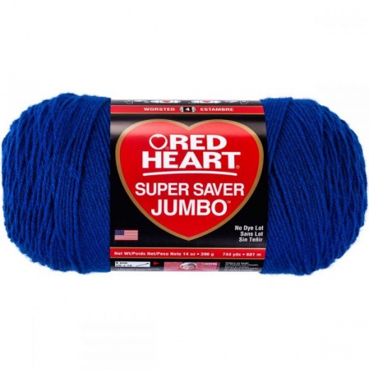 Red Heart Super Saver Jumbo Yarn Royal