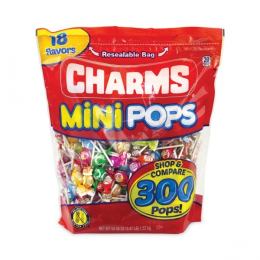 Charms Mini Pops - Assorted Flavors, 3.74 Lb Bag, 300/Bag