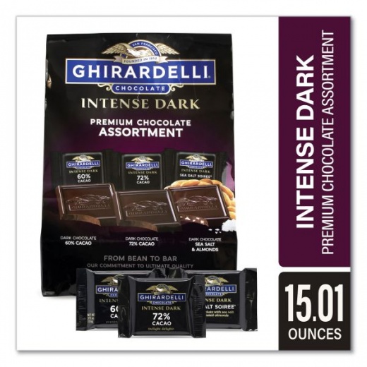 Ghirardelli Intense Dark Chocolate Premium Collection, 15.01 Oz Bag