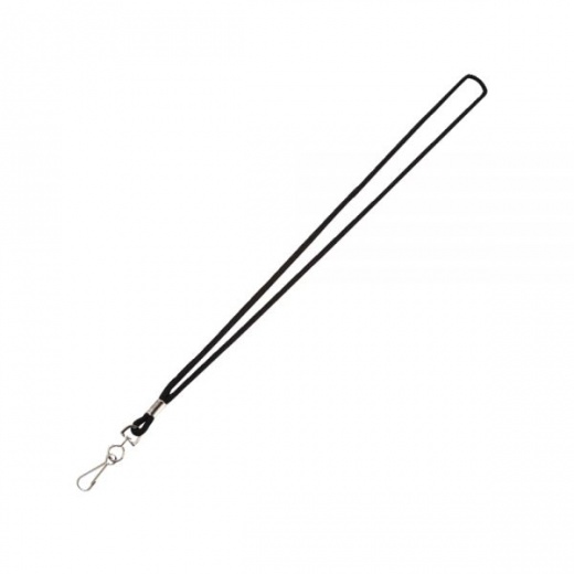 Office Depot Black Lanyards, Pack of 10