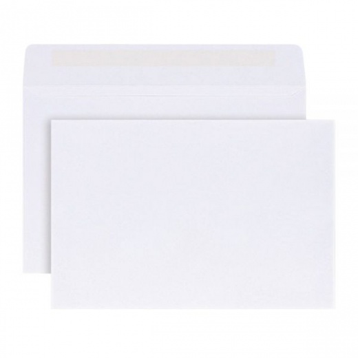 6" x 9" Catalog Envelopes, White, Gummed Seal, Box of 100