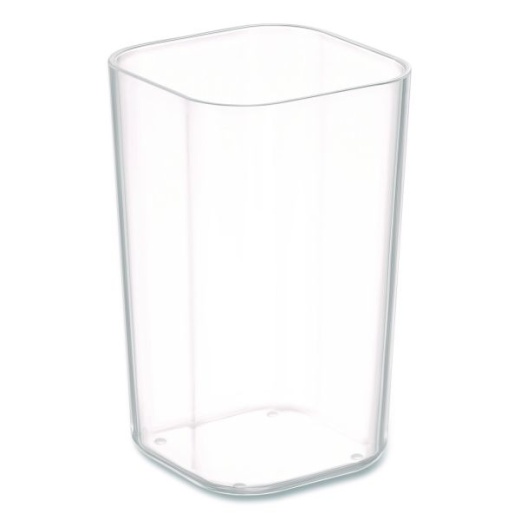 Tru Red Stackable Plastic Pencil Cup, 2.61 X 2.61 X 4.3, Clear