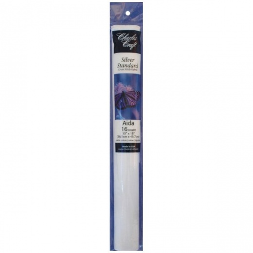 Charles Craft Silver Label Aida 16 Count 15"X18" Soft Tube