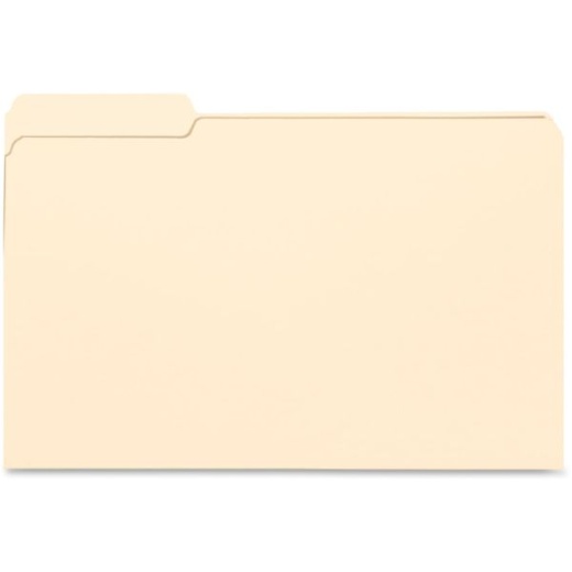 Business Source 1/3 Tab Cut Legal Top Tab File Folders