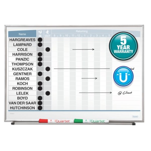 Quartet Matrix Magnetic Dry-Erase In/Out Board, 23" x 16"