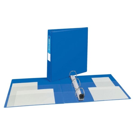 Avery Heavy-Duty 3-Ring Binder With Locking One-Touch Ezd Rings, 1 1/2" D-Rings, Blue