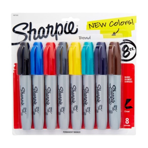 Sharpie Permanent Paint Marker, Extra-Broad Chisel Tip, White