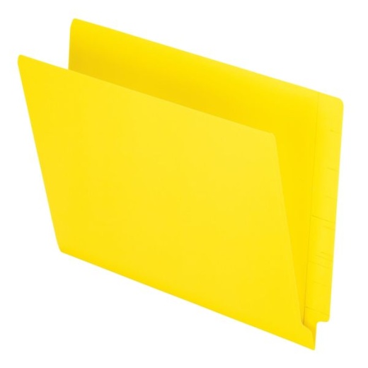Pendaflex Color Straight-Cut End-Tab Folders, Letter Size, Yellow, Pack Of 100