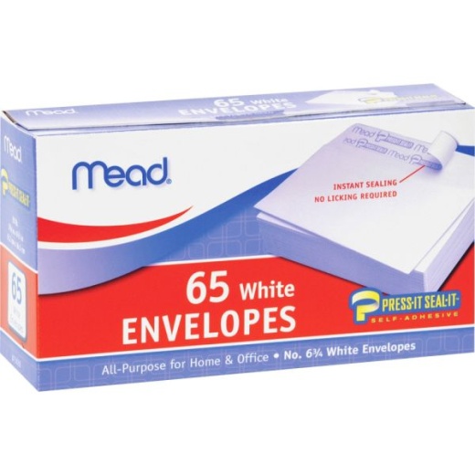 Mead No. 6-3/4 All-Purpose White Envelopes - Business Essentials
