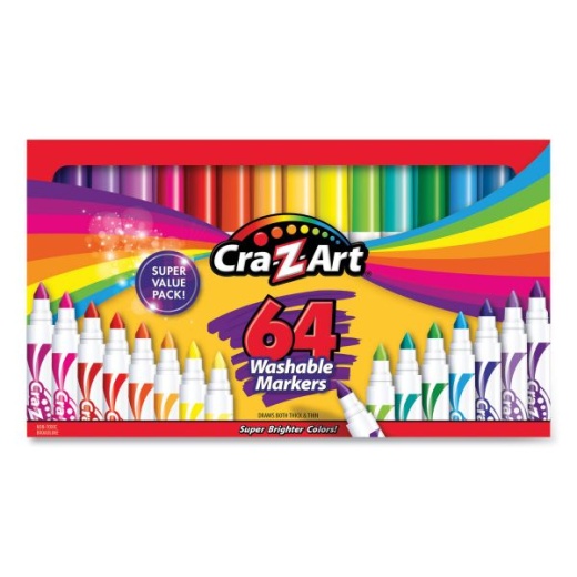 CRA-Z-ART Super Washable Markers 10 Ct Set Bold Colors for sale