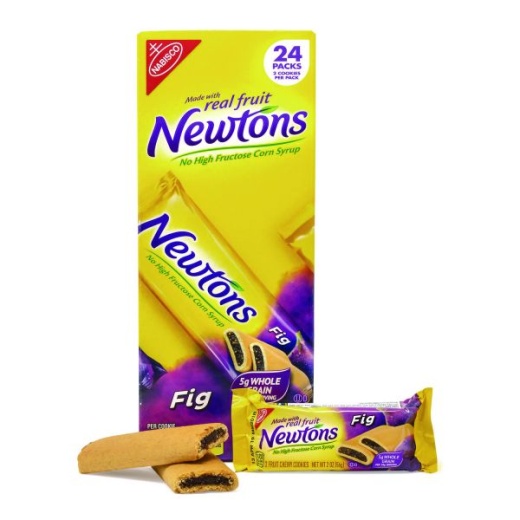Nabisco Fig Newtons, 2 Oz Pack, 2 Cookies/Pack 24 Packs/Box