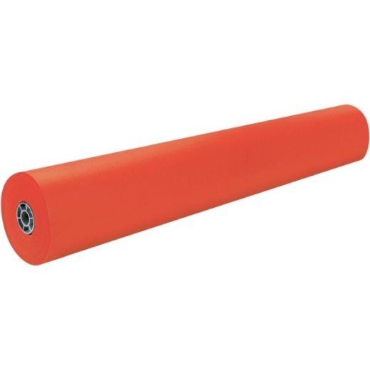 Pacon Rainbow Duo-Finish Kraft Paper Roll, 36" X 1000', Orange