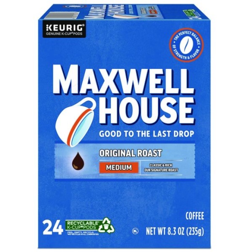 Maxwell House Original Roast K-Cups, Medium Roast, 24/Box