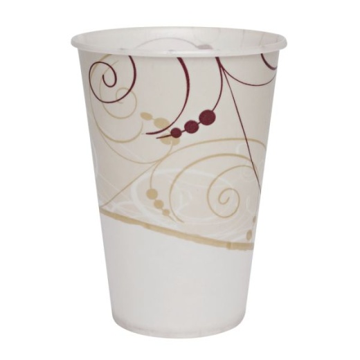 Waxed Paper Cold Cups 9 oz. Symphony Design 100-Bag