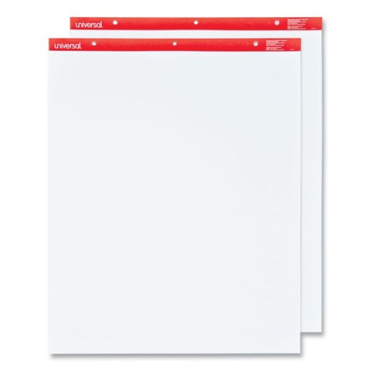 Unruled Easel Pads/Flip Charts - 27 x 34, White, 50 Sheets, 2/Carton