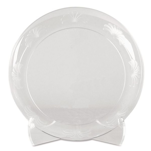 Wna Designerware Plates - 6" Dia, Clear, 18/Pack, 10 Packs/Carton