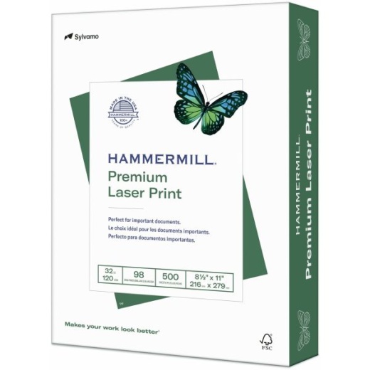 Hammermill Tidal Print Paper  92 Bright, 20lb, 8.5 x 11, White