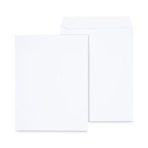 Universal Peel Seal Strip Catalog Envelope, #13 1/2, Square Flap, Self-Adhesive Closure, 10 x 13, White, 100/Box