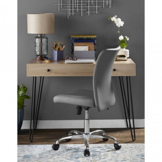 Realspace Plank 47 W Writing Desk Coastal Oak - Office Depot