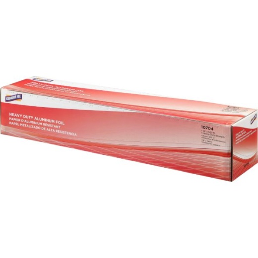 Genuine Joe Heavy-Duty Aluminum Foil - 18" Width X 500 Ft Length - Heavy Duty, Sturdy, Dispenser, Pliable - Aluminum - Silver - 1Each