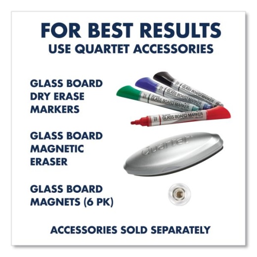 Quartet Premium Glass Board Dry Erase Markers Bullet Tip Black