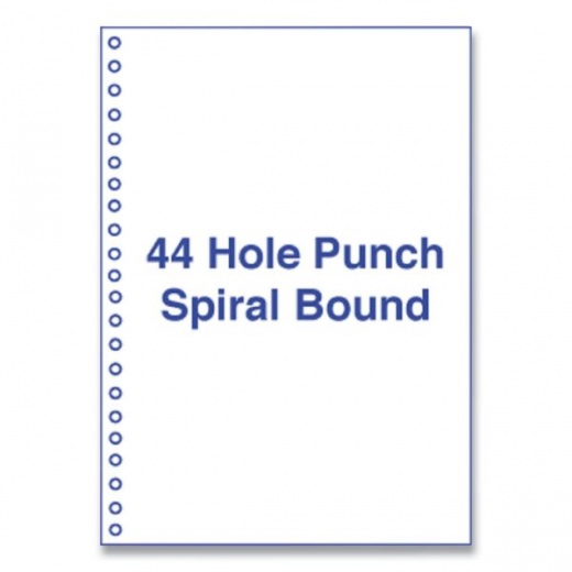 Perforated And Punched Laser Cut Sheets, 44-Hole Side Punched, 20 Lb Bond Weight, 8.5 X 11, White, 500/Ream