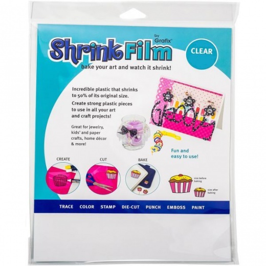 Grafix Shrink Film 8.5"X11" 50/Pkg
