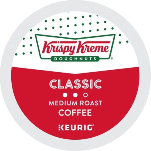 Krispy Kreme Doughnuts Classic Coffee K-Cups, Medium Roast, 24/Box