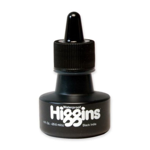 Higgins Waterproof India Ink - Black 1 Fl Oz