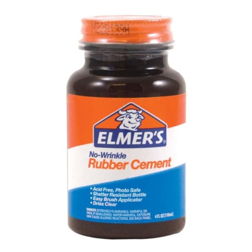 Elmer's Rubber Cement, 4 Oz - Acid-Free and Photo Safe