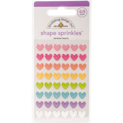 Doodlebug Sprinkles Adhesive Glossy Enamel Shapes