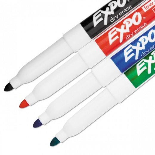 Low-Odor Dry Erase Marker Office Value Pack, Extra-Fine Bullet Tip, Black,  36/Pack - Office Express Office Products