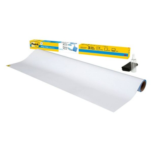 Post-It Easy Erase Permanent Marker Whiteboard Surface, Laminate Film, 72" x 48", White