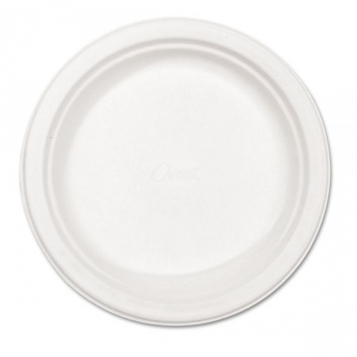 Chinet Paper Dinnerware, Plate, 8.75" Dia, White, 500/Carton