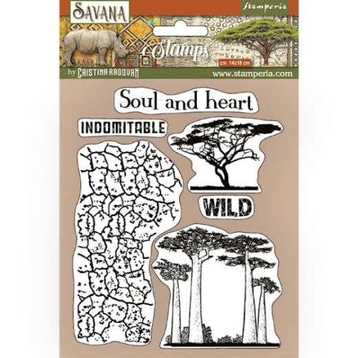 Stamperia Cling Rubber Stamp 5.5"X7"