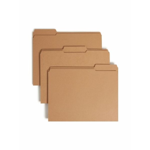 Smead Straight Tab Cut Letter Recycled Fastener Folder