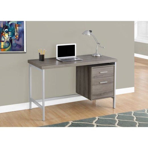 Monarch Specialties L-Shaped Computer Desk Brown