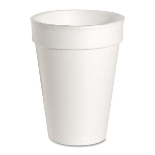 Genuine Joe Styrofoam Cup - 24 fl oz - 300 / Carton - White - Foam - Hot Drink, Cold