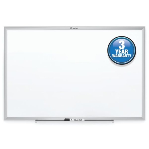 Quartet Classic Total Erase Melamine Dry-Erase Whiteboard, 18" X 24", Aluminum Frame With Silver Finish