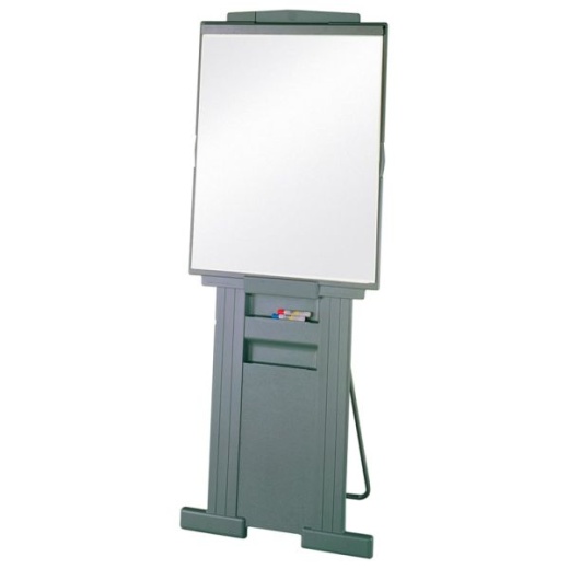 Quartet Duramax Presentation Easel With Whiteboard/Flipchart Holder, 72'H, Gray