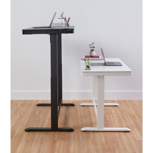 Realspace Magellan 60 W Pneumatic Height Adjustable Standing Desk Cherry -  Office Depot