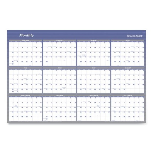 At-A-Glance Vertical/Horizontal Erasable Quarterly/Monthly Wall Planner