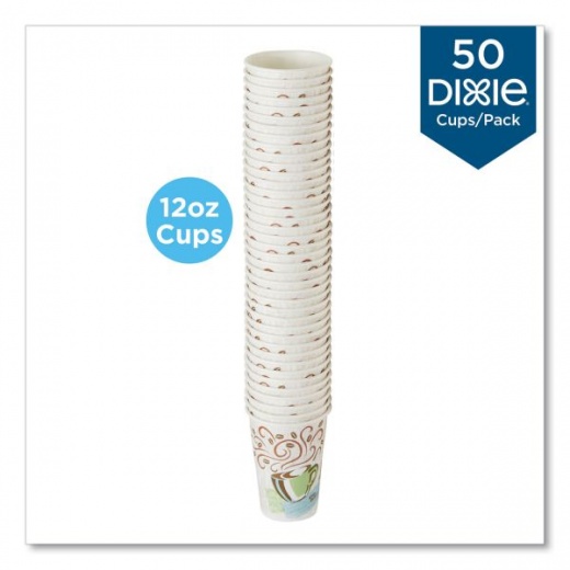 Dixie PerfecTouch 12 Oz Insulated Paper Hot Coffee Cups