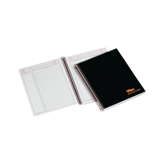 TOPS Professional Planner Notebook, 8 1/2" X 6 3/4", 1 Subject, Legal Ruled, 100 Sheets, Black/Metallic