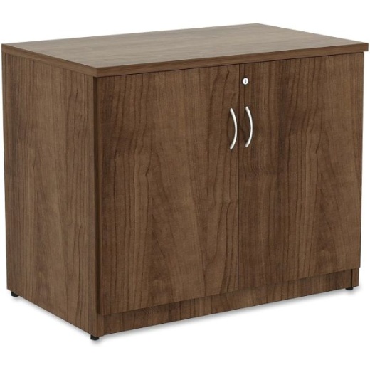 Lorell Essentials 36"W Storage Cabinet, Walnut
